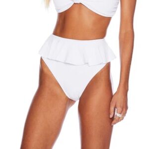 NWT Beach Riot Daisy Bottom in White, Size Medium